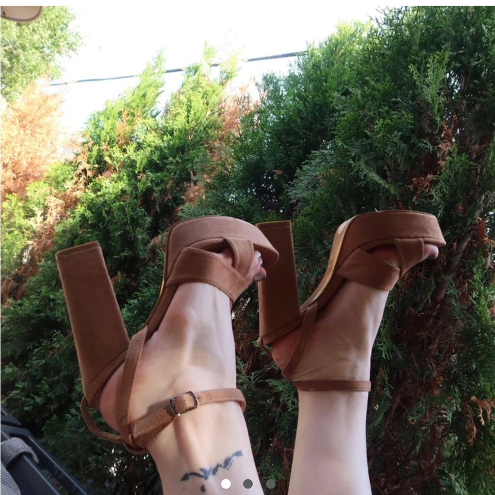 Tan Platform Heels